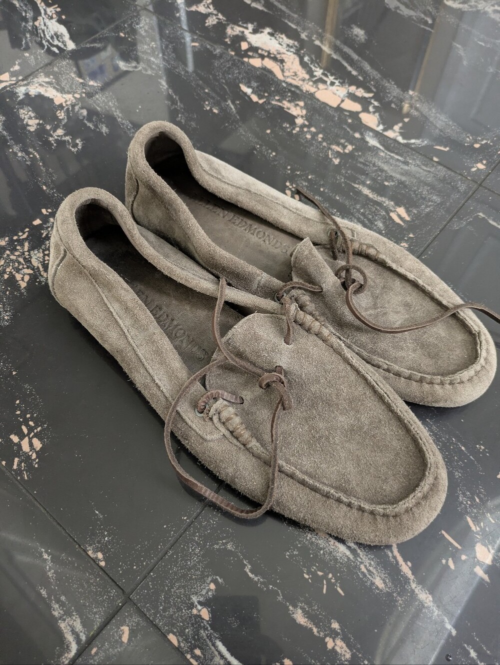 Allen Edmonds Super Sport Camp Moc Driver Suede Moccasins Size 8.5